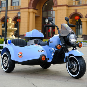 Moto électrique pour enfants avec side-car, rechargeable, deux places, jouet pour garçons et filles - Product Image 3