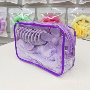 Cintas para el pelo, pinzas para el pelo, bandas elásticas sin costuras para la muñeca, diademas para la ducha, diademas elásticas para lavarse la cara y maquillarse, de tela, unisex, ajustables - Product Image 5
