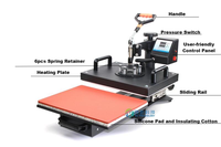 Presse à Chaud Easysub Combo 15 en 1 pour Sublimation et Transfert, 12x15 Pouces, Machine de Sublimation, pour T-shirts