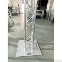 Structure de scène en aluminium robuste 6082-T6 TUV CE, tour carrée avec plaque de base pour DJ, scène, groupe, événement