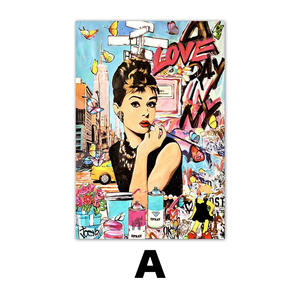 Peinture sur toile abstraite moderne de personnage célèbre, <span class=keywords><strong>art</strong></span> mural <span class=keywords><strong>POP</strong></span> graffiti de haute qualité pour la décoration murale de la maison ou du bureau - Product Image 5