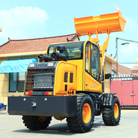 Hydraulischer Tragbarer 4-Rad-Antriebs-Minilader für Obstgärten, Hydraulischer Diesel-Minilader für Landwirtschaft, Teleskop-Frontlader