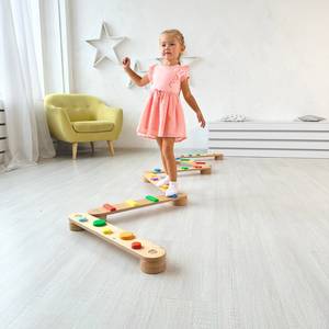 Jouet éducatif Montessori, marchepied pour enfants unisexe, poutre d'équilibre double face pour les enfants <span class=keywords><strong>de</strong></span> 2 <span class=keywords><strong>à</strong></span> 7 ans - Product Image 2