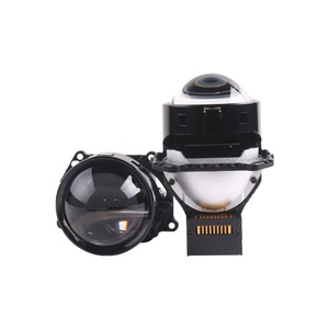 SANVI L60ไฟหน้าโปรเจคเตอร์รถยนต์ LED 5500K Bi LED อุปกรณ์เสริมรถ12V ชิปคู่สะท้อนแสงคู่ - Product Image 1