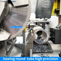 Machine à scier circulaire à grande vitesse pour métaux, pour la découpe de tubes ronds, acier rond, acier inoxydable, tiges d'aluminium, cuivre et acier