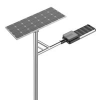 Lampadaire solaire tout-en-un 6V 12V 40W 60Watt IP66 avec poteau Lampe LED bidirectionnelle d'extérieur à bas prix