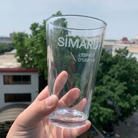 Verres publicitaires créatifs personnalisés pour bière artisanale, verre américain de 450 ml résistant au lave-vaisselle avec logo, tasse en verre