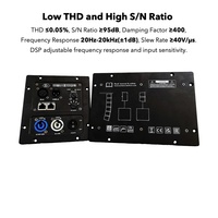 Amplificateur de puissance DSP Powavesound 2 voies 1200w pour système de sonorisation DJ complet, haut-parleurs et amplificateur d'usine