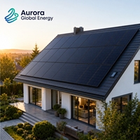 Panneau solaire photovoltaïque monocristallin 660W, silicium à haute absorption lumineuse, système d'alimentation extérieur, emballage personnalisé, livraison rapide