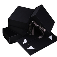 Boîte cadeau rigide personnalisée, écologique, recyclable, pliable, avec fermeture magnétique, pour l'expédition, avec ruban et nœud, pour bougies, cadres photo