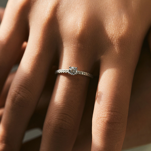D Color Moissanite <b>Ring</b> Delicate Round S925 Sterling <b>Silver</b> Lab Diamond <b>Ring</b> for Women Wedding <b>Statement</b> Fine Jewelry - Product Image 2