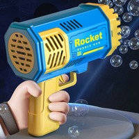 Pistolet à bulles en plastique pour enfants, machine à bulles, accessoires de fête en plein air pour l'été, cadeau d'anniversaire