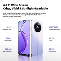 Nuevo Teléfono Inteligente con Pantalla de 6.7 Pulgadas de Alta Calidad, Gran Memoria, Resolución 2400*1080 2K, Android 14, 12, 128GB, 256GB, 512GB