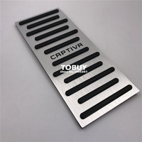 Kit de pédales modifiées pour voiture Chevrolet Captiva 2007~2017, accélérateur, frein, repose-pieds, couvre-pédale, accessoire décoratif en aluminium