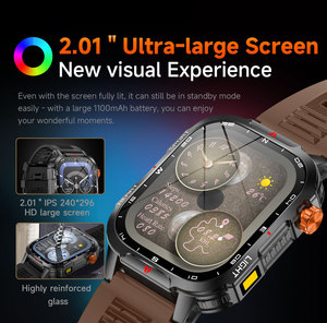 Montre connectée MAX68, écran tactile TFT, batterie 1100 mAh, étanche IP68, tracker de fitness, tracker de sommeil, boussole, multisports V35 - Product Image 6