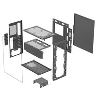 Boîtier PC noir TDDI1113