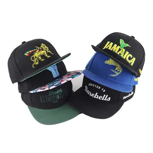 buy custom logo hats flat bill gorras snapback cap