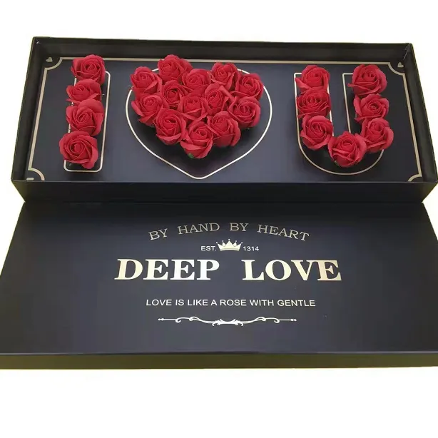 Best selling 50pcs/box beautiful bath soap rose artificial decorative flower rose box head factory price