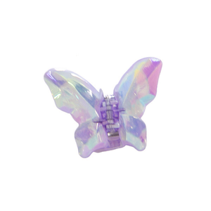 Fermaglio per capelli a forma di farfalla, colore brillante, monofacciale, 8,5 cm, per donne e ragazze - Product Image 1