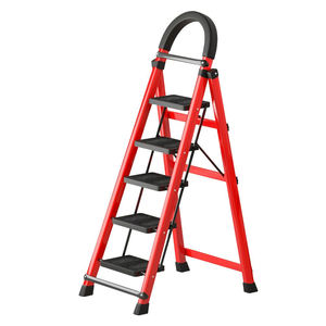 <span class=keywords><strong>Escalera</strong></span> Plegable Multifuncional para Interiores de Alta Calidad, Telescópica, Ligera, Reforzada, de 3 a 6 Peldaños, Tipo A - Product Image 2