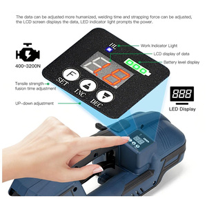 Giảm giá V2 pin-Powered điện máy đóng đai cầm tay dải và Thiết bị cắt - Product Image 2