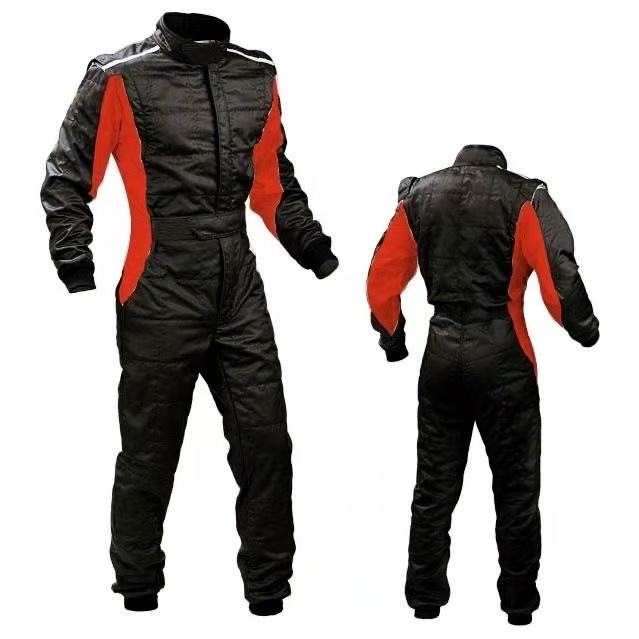 Black racing suit