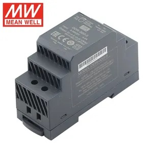 Mean Well Din Rail DDR-30L-5 30W 5V DC DC Conversores comutação de alimentação