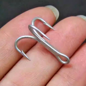 <span class=keywords><strong>VMC</strong></span> 9626 3X Hameçon triple super tranchant en acier à haute teneur en carbone 8 # Hameçons triples -3/0 pour la pêche en bateau en eau salée, pour carangue, <span class=keywords><strong>carpe</strong></span>, brochet - Product Image 2