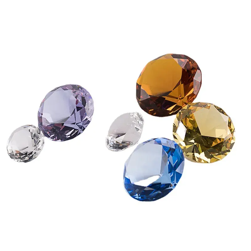 Honra de Cristal Colorido Cores Naturais Cristal Diamante Multi-tamanho para Fazer Jóias Cores Cristal Diamante
