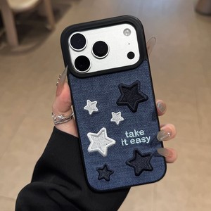 เคสโทรศัพท์มือถือหนังลายปักหน้ายิ้มดวงดาวสไตล์คาวบอย สำหรับ iPhone 11 12 13 14 15 16 17promax  งานปักลาย - Product Image 2