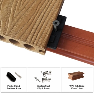 Planches de terrasse en WPC avec système T&G, sans joint, <span class=keywords><strong>languette</strong></span> et rainure, panneaux de terrasse en WPC creux, légers et durables, terrasse extérieure - Product Image 6