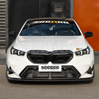 Spoiler de pare-chocs avant en fibre de carbone préimprégnée SOOQOO V2 pour BMW M5 G90 G99 2024+