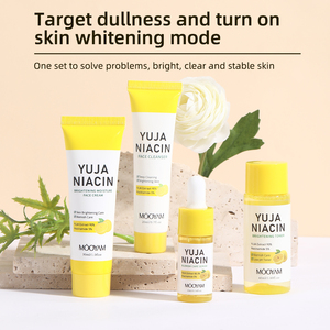 Set de Cuidado Facial Iluminador de Yuja y Niacinamida de <span class=keywords><strong>30</strong></span> Días, Incluye Limpiador Facial, Tónico, Sérum y Crema Facial, Set de Cuidado Facial MOOYAM - Product Image 2