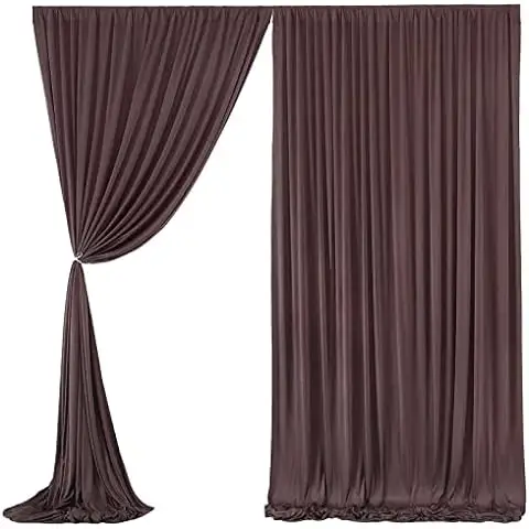 80+Colors 4-way stretch drape decorations Celebrtaion Birthday Photo Arch stage spandex brown polyester fabric curtains backdrop