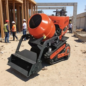 Mezcladora de Concreto Compacta sobre Orugas Naranja para Todo Terreno, Rendimiento Estable, Radio de Giro Corto - Product Image 1
