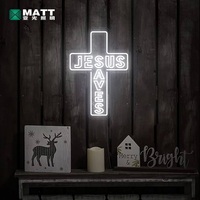 Letrero de Neón Personalizado con la Frase 'Jesús Salva', Letrero de Neón LED Regulable con la Imagen de Jesús para Decoración de Paredes, Arte, Habitaciones y Hogar