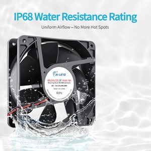 Quạt công nghiệp trục hướng tâm <span class=keywords><strong>12038</strong></span> 120MM, 120x120x38mm, lưu lượng gió cao, dùng làm quạt làm mát giàn khoan mỏ - Product Image 2