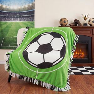 Mantas <span class=keywords><strong>de</strong></span> felpa para fútbol <span class=keywords><strong>de</strong></span> 57 x 57 pulgadas, sublimación <span class=keywords><strong>de</strong></span> fábrica, 2 piezas/1 juego, DIY sin costuras, con diseño <span class=keywords><strong>de</strong></span> nudo <span class=keywords><strong>de</strong></span> lazo - Product Image 4