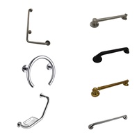 Barre d'appui murale pliable personnalisée de 36 pouces en acier inoxydable nickel brossé pour salle de bain