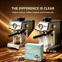 Tablettes nettoyantes pour machine à café bio, biodégradables, détartrantes pour expresso, compatibles avec plusieurs marques de machines à café et systèmes à lait.