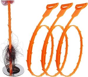 3-Pack 25 pollici di scarico serpente strumento per la pulizia della casa per alleviare lo scarico zoccoli apriscatole per cucina lavandino <span class=keywords><strong>bagno</strong></span> <span class=keywords><strong>vasca</strong></span> wc - Product Image 1