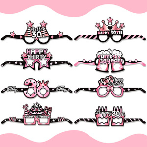 Occhiali per <span class=keywords><strong>Foto</strong></span> di Compleanno, Accessori Rosa per <span class=keywords><strong>Bambina</strong></span>, Decorazione per Festa del Primo Anno - Product Image 2