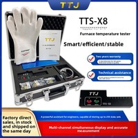 TTJ TTS-X8 Probador de Temperatura para Hornos de Batería de 8 Canales, Precisión de 0.5°C, Respuesta de 0.1s, 110V, 10kW, Seguimiento de Curva para Hornos de Túnel, USB