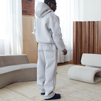 Ensemble de sweat-shirt et de pull de luxe de qualité supérieure, 100% coton, sweat-shirt à capuche pour homme, vêtements de rue, capuche double couche, deux pièces, jogging