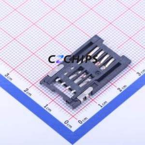 SIM-105B-ARP8 SIM Card Connector SMD Connector Flip Cover Type Mini SIM Card Card Holder 1.8mm - Product Image 2