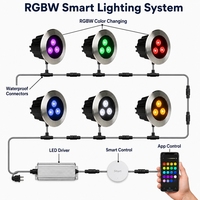 Luz LED Subterránea Impermeable IP67, Foco Empotrado en el Suelo de Aluminio Fundido a Presión, Iluminación para Exteriores, Villas, Parques, Plazas y Jardines