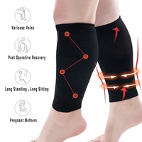 Chaussettes de compression pour mollets 15-20 mmHg, idéales pour le cyclisme et le sport, pour femmes et hommes, favorisant la circulation, taille XXXXL