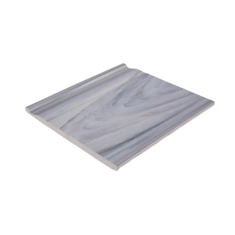 Decorative PVC Custom Marble Color Molding Plastic Waterproof Baseboard