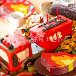 Serviettes en papier jetables sur le thème du feu, 20 pièces, fournitures de fête, décorations d'anniversaire pour enfants - Product Image 5