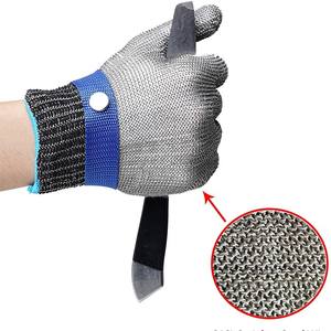 Guantes de seguridad para manipulación de alimentos hechos de HPPE, resistentes al corte, resistentes al óxido, alambre de malla de acero inoxidable 316L - Product Image 3